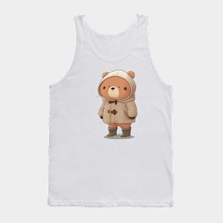 Cute Bear Cartoon Adventurer Adorable Kawaii Animal Tank Top